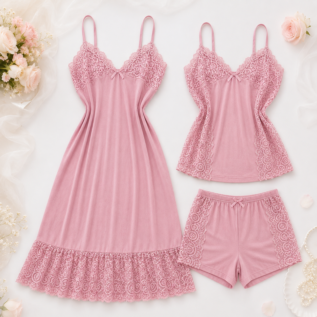 Pack Élégance Dentelle – 3 Pièces