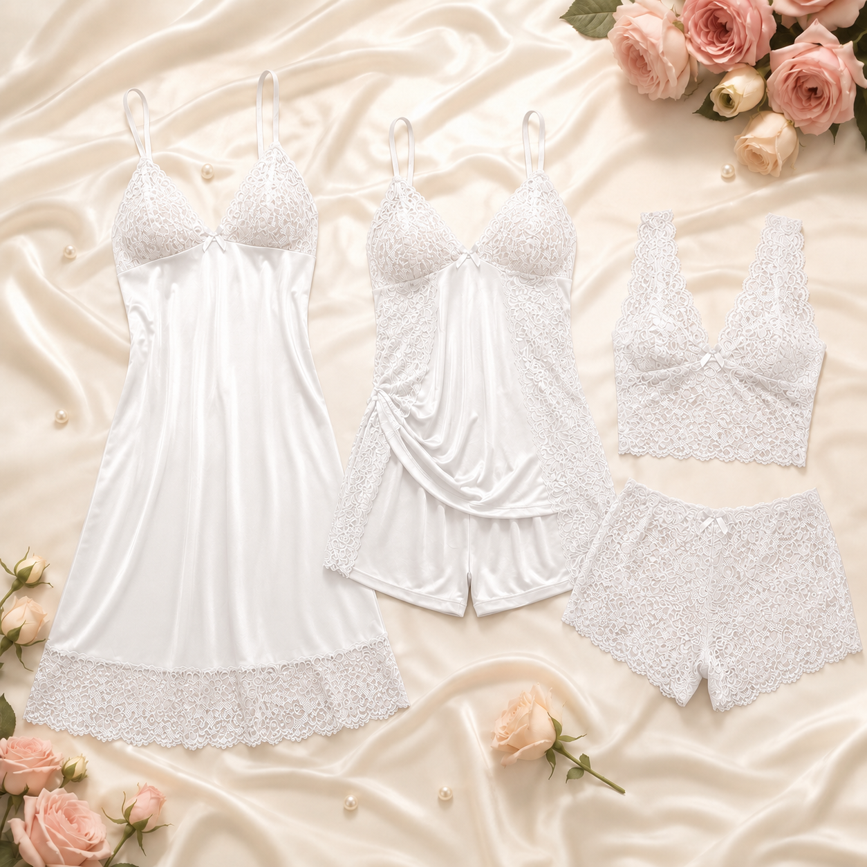 Pack Élégance 3 Looks – Satin & Dentelle