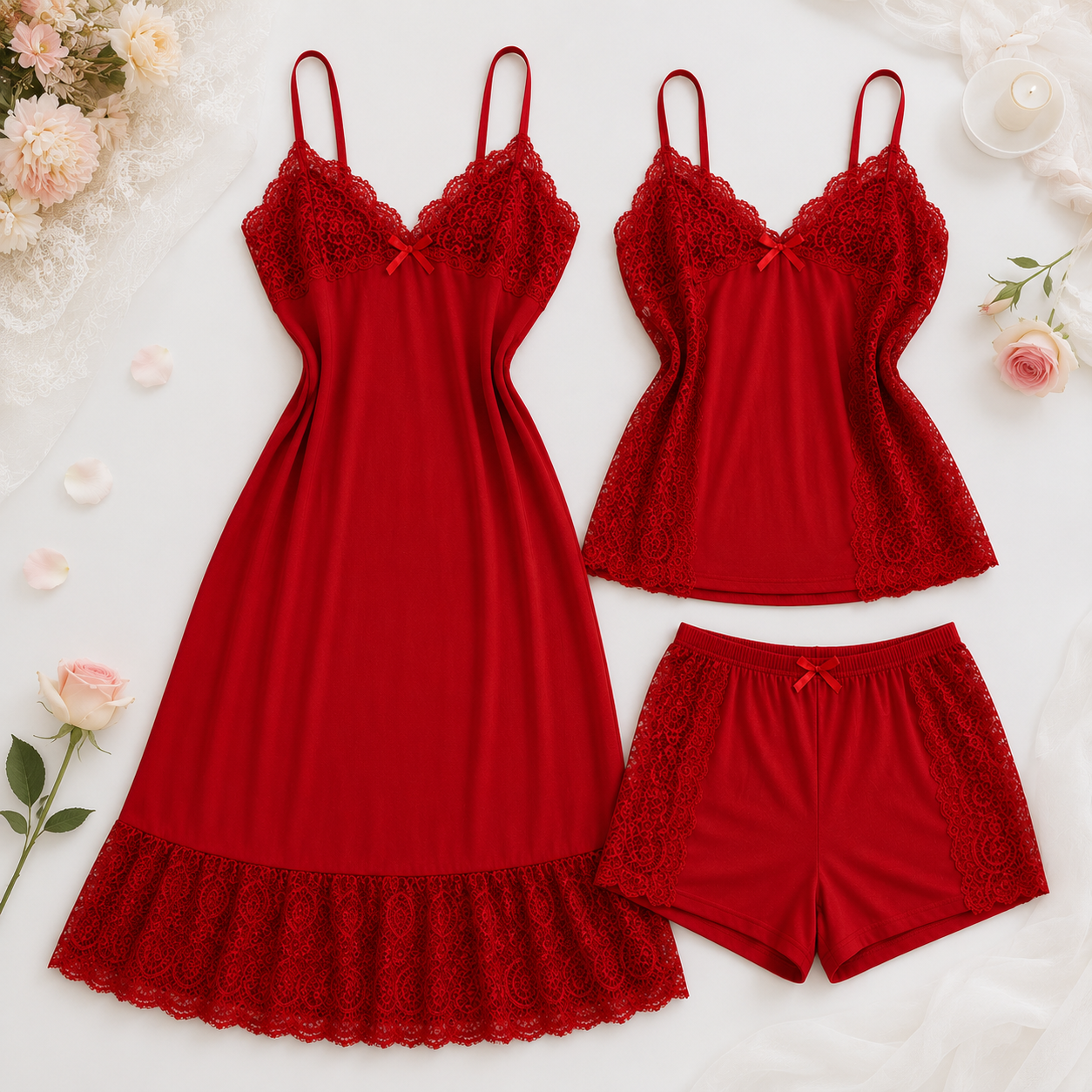 Pack Élégance Dentelle – 3 Pièces