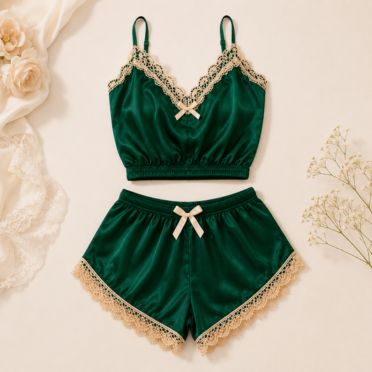 Ensemble Satin Élégance – 2 Pièces