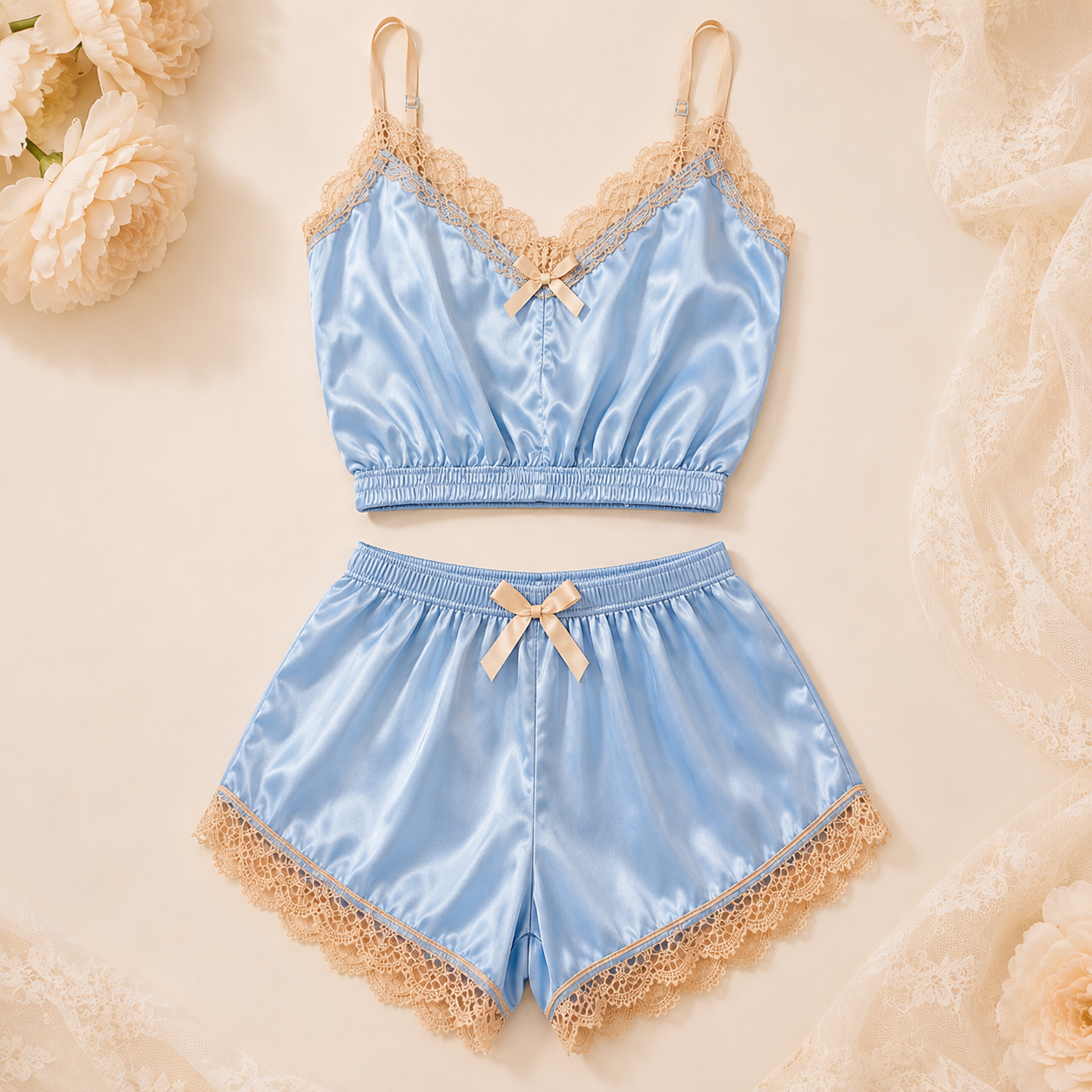 Ensemble Satin Élégance – 2 Pièces