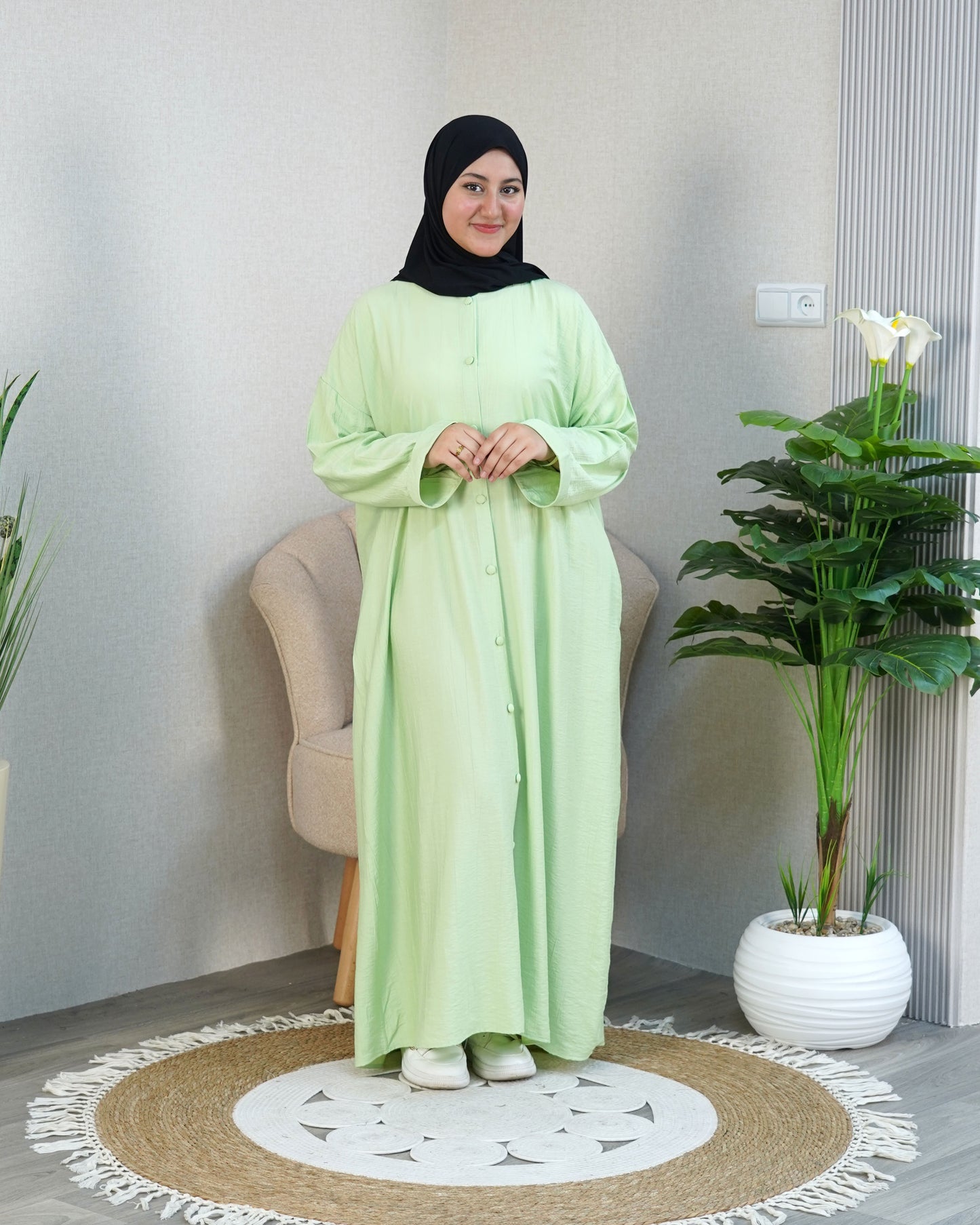 Robe Comfy — Col Officier & Poches