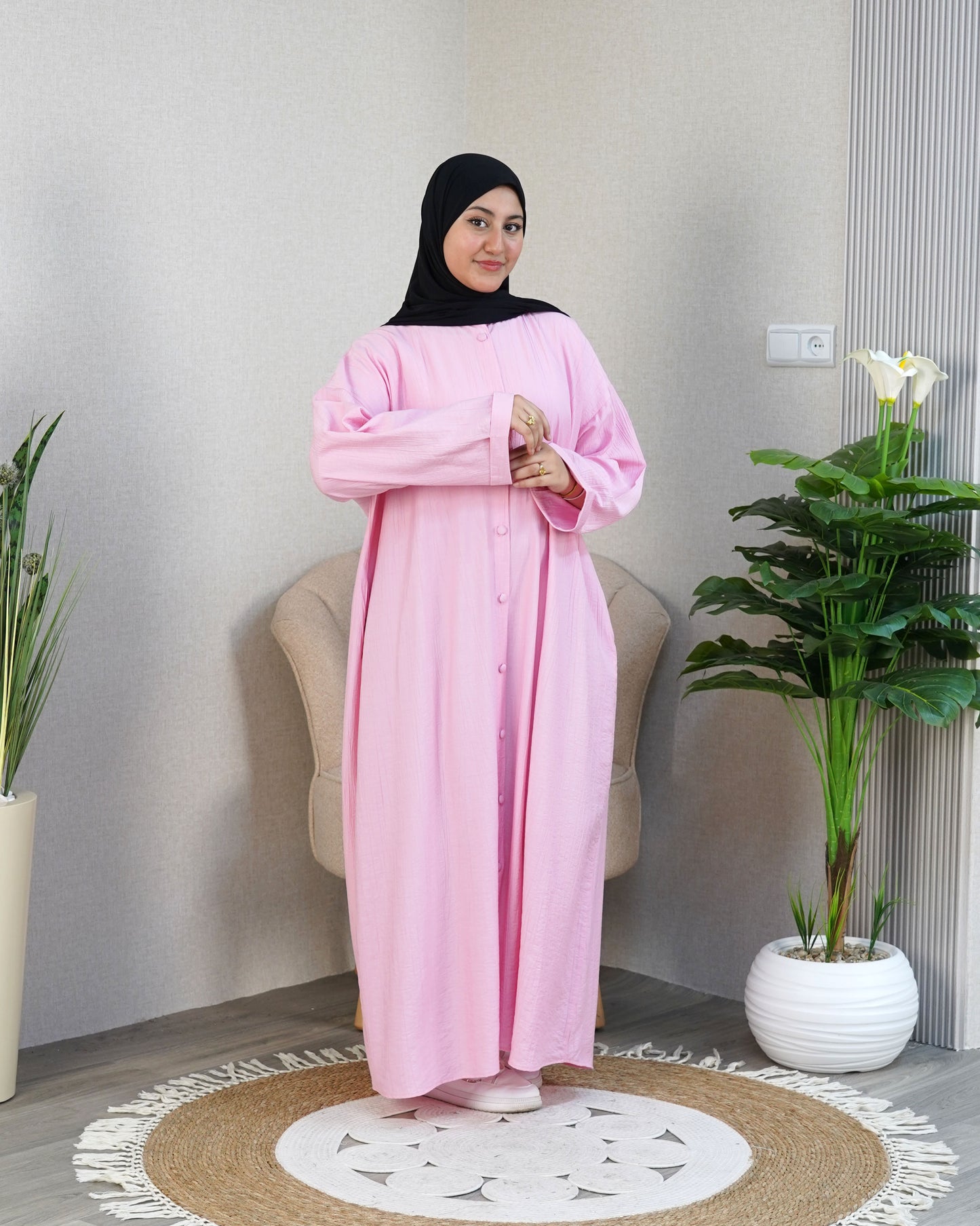 Robe Comfy — Col Officier & Poches